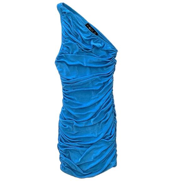 Lioness Dresses & Skirts - Lioness The Goddess Mini Dress XS Teal Blue Shimmer